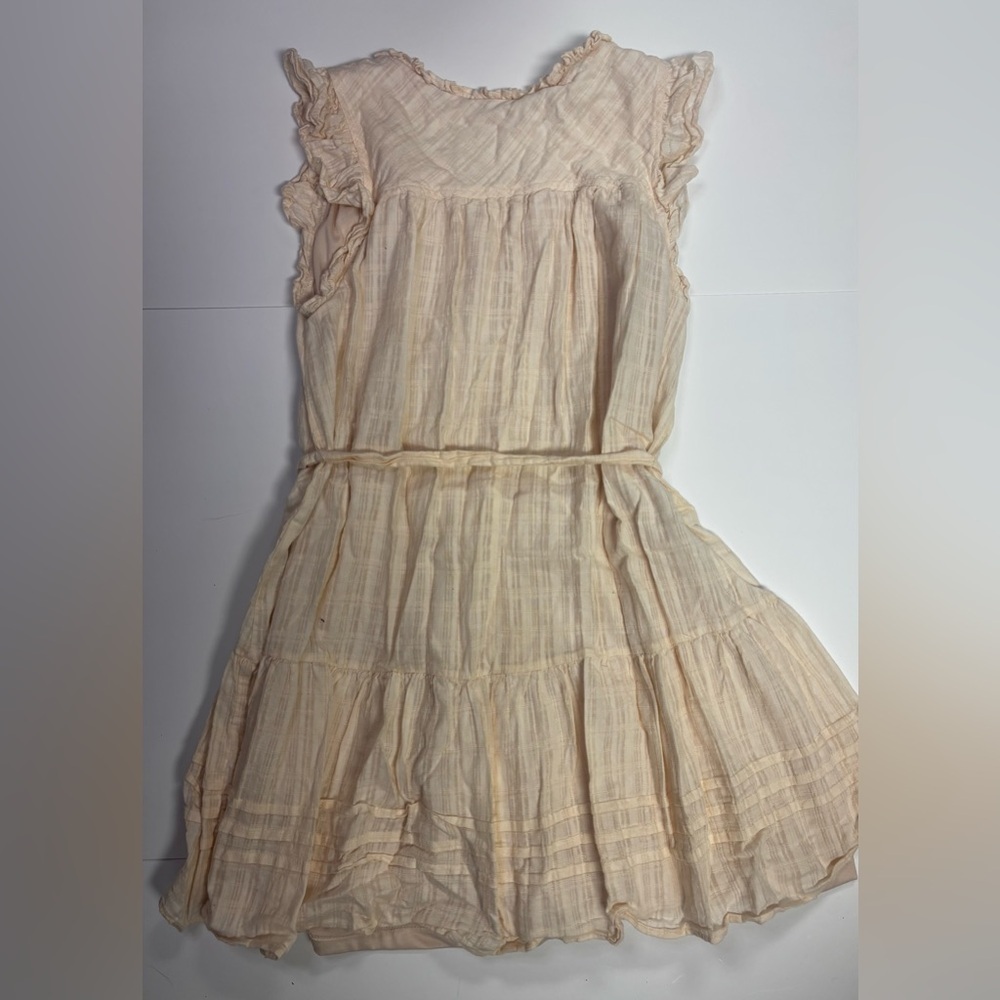 335. Cream Babydoll Ruffle Dress - Picture 7 of 7